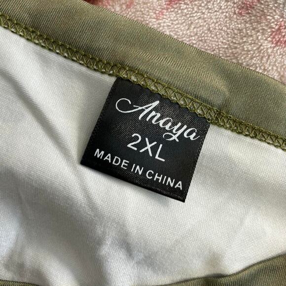 Anaya Womens Camouflage Tank Top, Green, 2xl - Picture 3 of 4